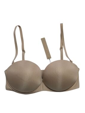 Skims Ultimate Push Up Plunge Strapless Bra Clay Tan Bra 32D NWT
